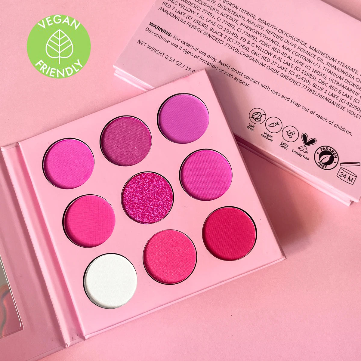 DIY High Quality Eyeshadow Pallet Multi Colors Vegan Cruelty Free Shimmer Eyeshadow Palette