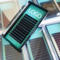 Custom 0.03 0.05 0.07 C/CC/D Curl Matte Black Mink Individual Eyelash Extensions Cashmere Lash Extension Lash Trays