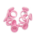 Wholesale Disposable Plastic Eyelash Glue Holder 100pcs/pack Heart Shape Eyelash Extension Glue Ring Glue Holder Ring