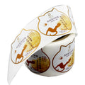Printing Canned Food Security Bakery Sticker Adhesive Logo Cosmetic/plastic/candle/glass Jar Custom Logo Label Sticker Roll