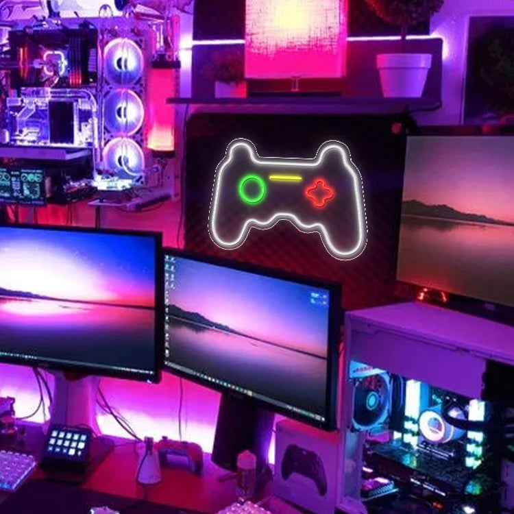 For Cosun Gamer Neon Light Sign LED Strips LED Source for Game Room Company Hospital Decoration with Game Controller Application