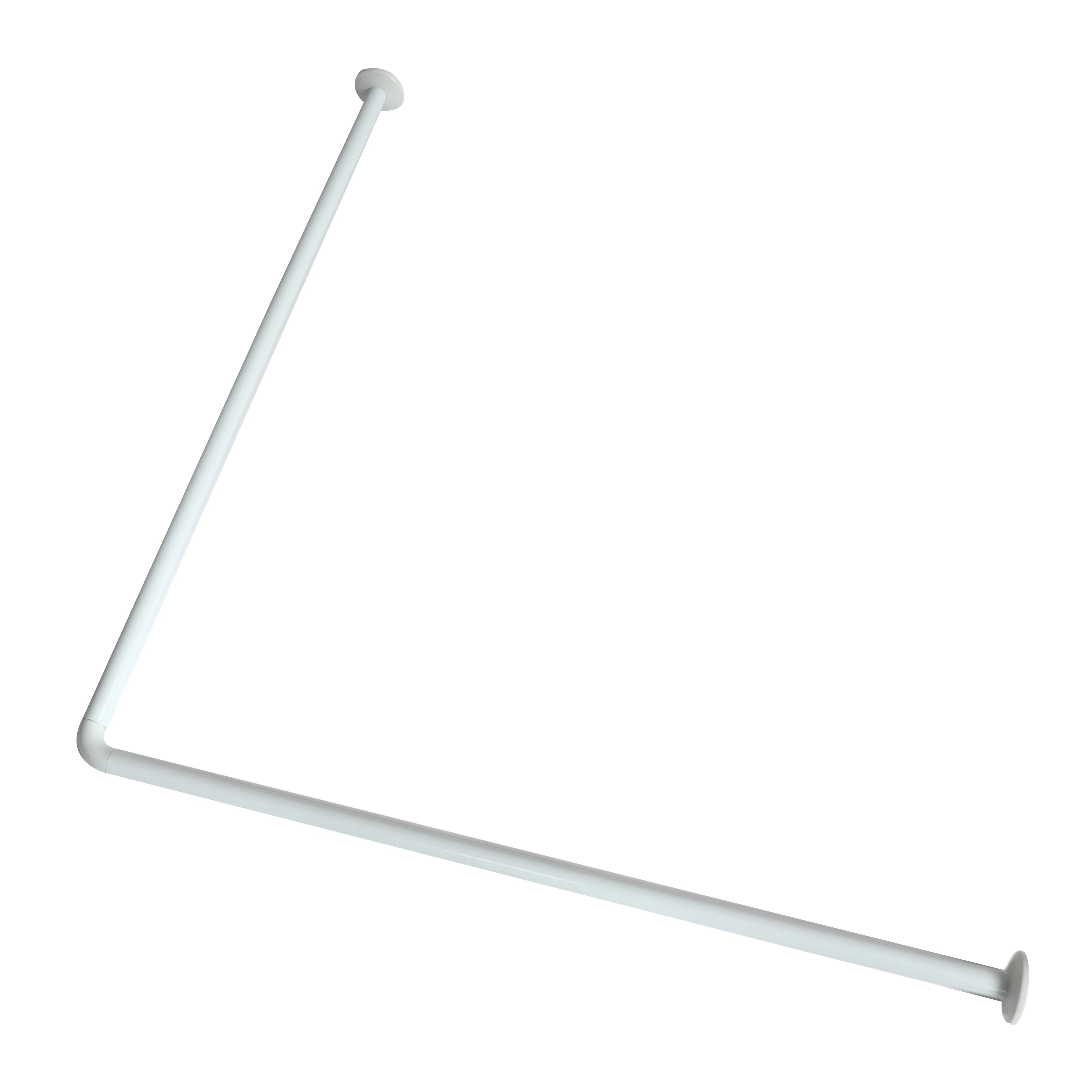 China Factory Supplied Top Quality l Shape Shower Curtain Rod Stainless Steel Shower Curtain Rail