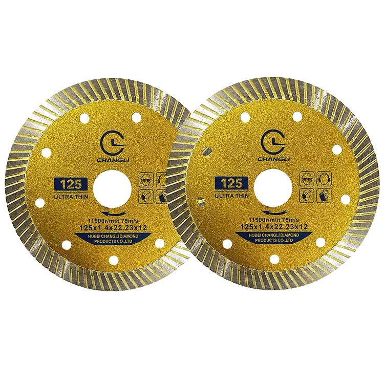 125mm Ultra Thin Turbo Rim Diamond Porcelain Saw Blade for Wet/dry Cutting Ceramic Porcelain