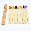 Hot Selling Portable Travel Home Biodegradable Flat Handle Spiral Hair Brush Bamboo Toothbrush