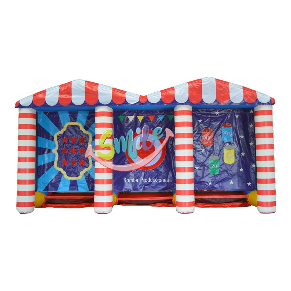 3 in 1 Inflatable Carnival Game Rugby Football Inflatable Sport Game Target Shooting Game for Rental Business