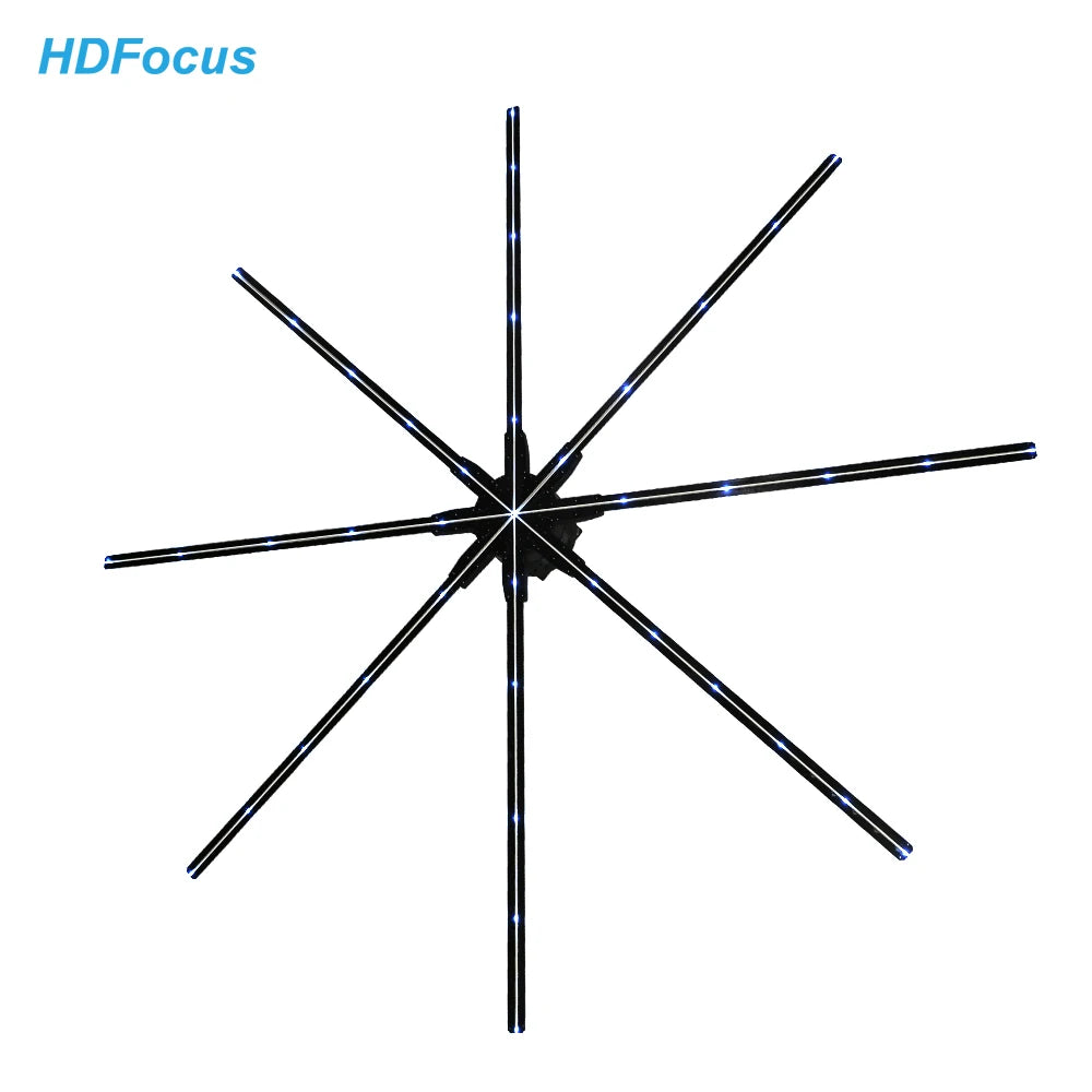 High Resolution 180cm Cloud Control Splicing Wifi Holographic Display Led Holograma 3d Hologram Fan
