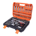 108 Piece Set of Socket Wrenches Automotive Machine Repair Ratchet Combination Tool Box