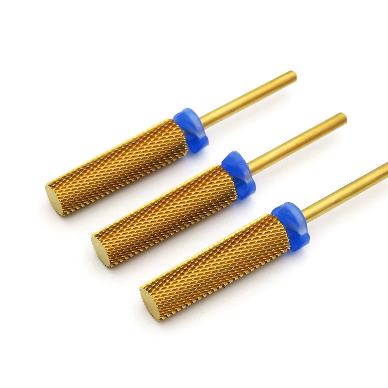 New Super Long Tapered Barrel Carbide Nail Drill Bits Smoothing Bit Nail Tips Gel Polish Carbide Bur
