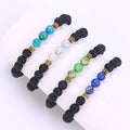 Emperor Stone Chakra Energy Yoga Bracelet Natural Volcanic Beads with Ball Shape for Gift or Party