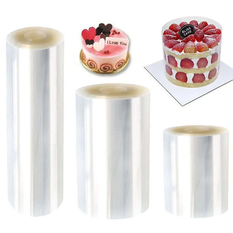 Thick Mousse Acetate Film Roll for Cake Collar Dessert Surround Hard Bound Edge Wrap Made of Plastic