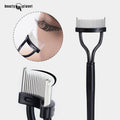Beauty Planet Wholesale Private Label Black Eyelash Comb Metal Separator Curler Makeup Applicator Plastic Eyelash Mascara Brush