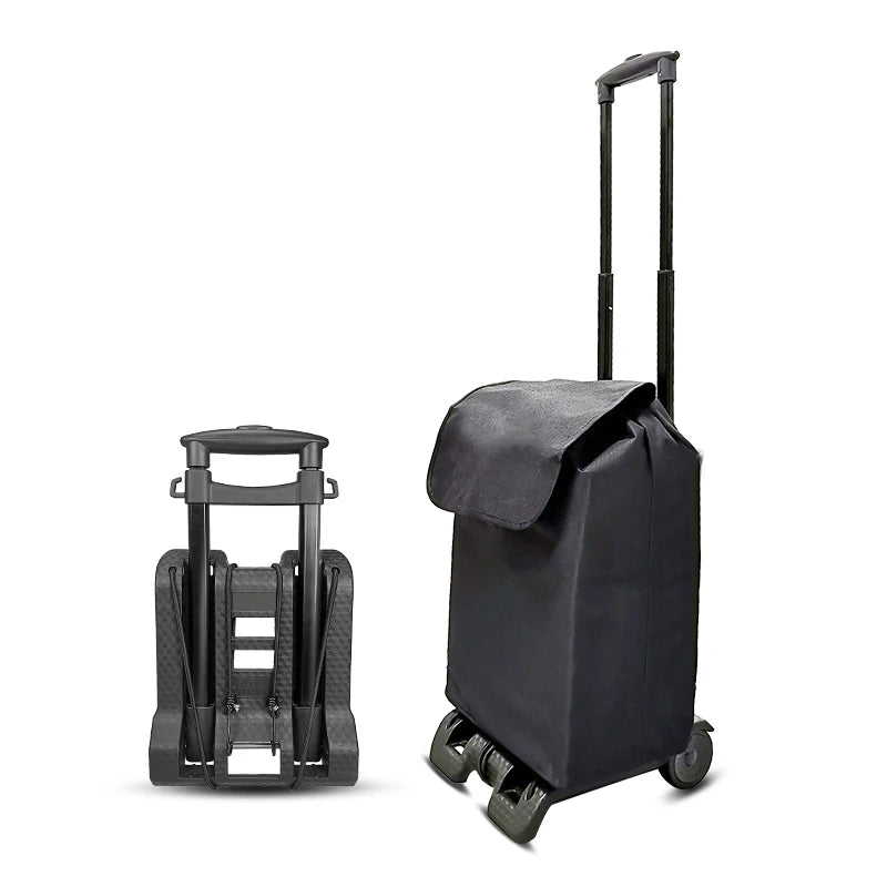 Wholesale Mini Trolley Shopping Trolley Bag Oxford 600 D Factory Carrito De Mercado Plegable