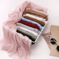 New Seamless Crinkle Silk Scarf Bow Rhinestone Detail Glittering Satin Sheen Luxury Hijab for Women Evening Wear