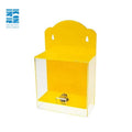 Manufacturer Factory Supplier Counter Top or Wall Mount Use Ticket Box Acrylic Donation Box With Lock Collection Box