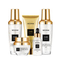 Private Label Factory OEM ODM Custom Whitening Set Moisturizing 24k Gold Skin Care Set 5pcs Beauty Personal Care Products