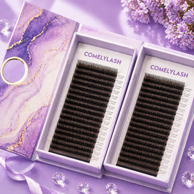 Comelylash Matte Volume Lash Trays Wholesale Soft Individual Cashmere Lash Extensions Trays Lash Supplies Private Label