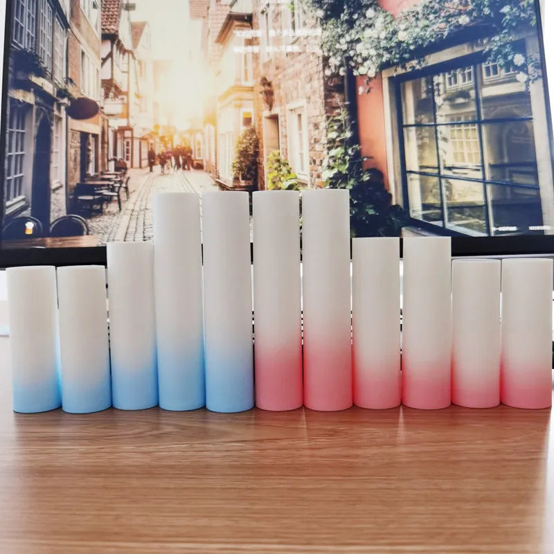 Pink Blue 15ml 30ml 50ml 80ml 100ml 120ml Cosmetic Airless Pump Spray Bottle Gradient pink Blue Refill Airless Pump Bottle MegaBDM