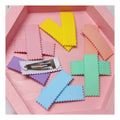 Matte Surface Girls Clip Rectangle Macaron Color Hair Pins for Diy Jewelry Making Hair Clip Accessories