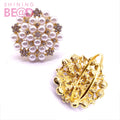 Pearls Napkin Rings Metal Napkin Holder Ring Buckles Table Decor for Party /gift/Christmas/Wedding