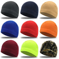 Wholesale Unisex Custom Logo Winter Outdoor Windproof Thermal Polar Fleece Common Skull Cap Beanie Mountaineering Running