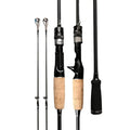 1.8m 2.1m 2.4m 2.7m 2 Section M MH Carbon Freshwater Spinning Casting Fish Rod With Ceramic Ring Manufacture