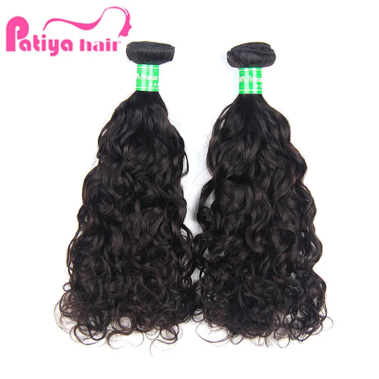 Low Minimum Order Quantity 1 Pack Water Wave Hair Natural Color Black Aliexpress Virgin Peruvian Human Hair Bundles Double Weft