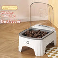 Automatic Solid Pet Food Bowl Feeder Timing Travel-friendly Plastic Cat Dog Bowl Charge-Powered for Camping for Foreign Trade