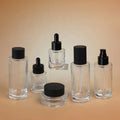Quality Cosmetic Glass Spoid Bottle 30ml 40ml 50ml Essential Oil Serum with Thick Bottom 30g 50g Facial Cream Jar