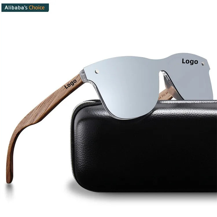 Oem China Wholesale Custom logo Hot Selling Wooden Sunglasses 2024 Custom Polarized Mirror Wood Sunglasses Bamboo for Unisex