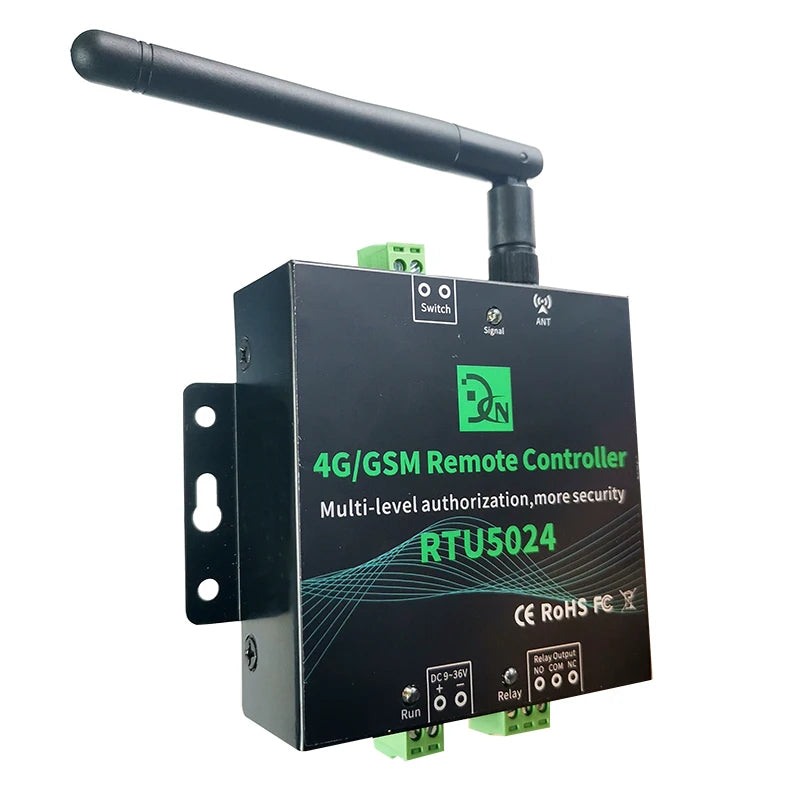 Canlly App RTU5024 GSM 4G/2G Remote Controller SMS Single Relay Switch for Sliding Swing Garage Gate Door Opener