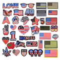 American Flag Patch Embroidery National Patch Personalized 3d/2d Engraved  Embossed Logo PVC Logo Badge