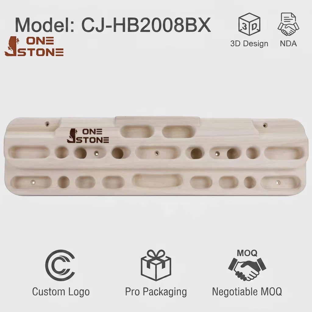Wooden Climbing Hangboard Rock Climbing Fingerboard Climbing Finger Strength Board Hangboard