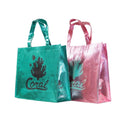 Wholesale Custom Logo Gold/Silver Metallic Laminated Recyclable Non-Woven Bag-Heavy-Duty Reusable High-Gloss Finish Custom Size