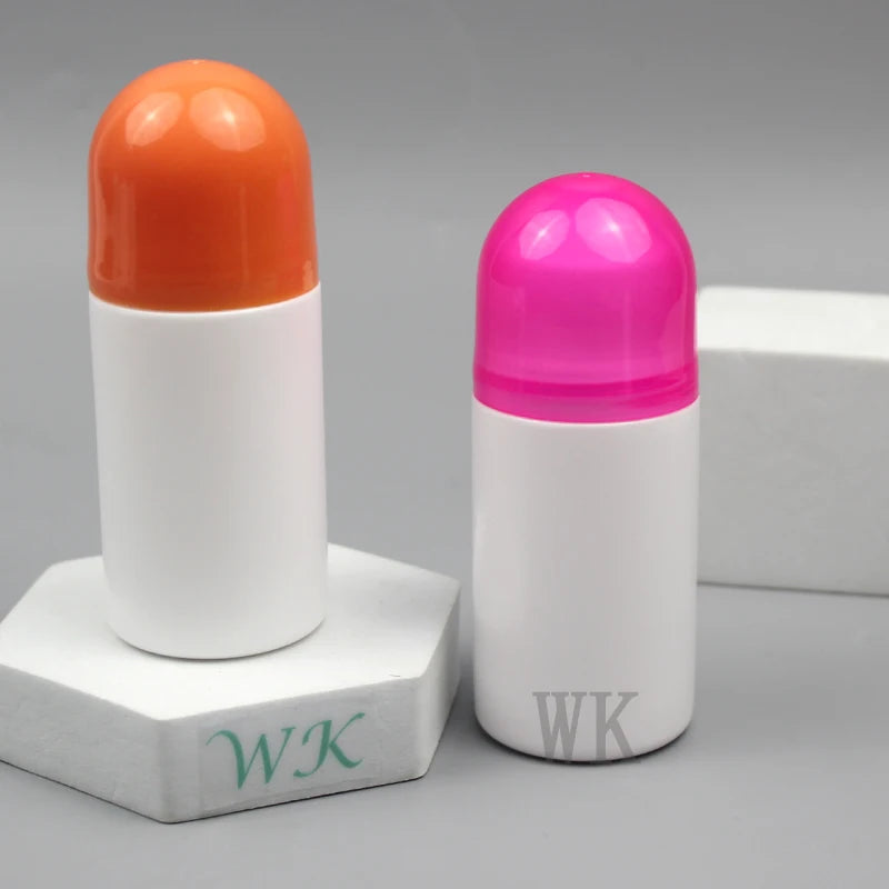 High Quality 50ml Plastic Roll on Deodorant Bottle Empty Perfume Stick Container