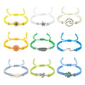 Bohemian Beach Surfing Accessories Creative Handmade Braided Hand Rope Pretty Shells Daisy Bracelets Gifts for Women