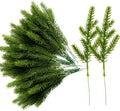 Artificial Pine Needles Branches Garland Fake Greenery Pine Picks for DIY Garland Wreath Christmas Embellishing and Home Garden