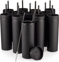 Factory Price Wholesale 16oz Double Walled Matte Eco-Friendly Reusable Skinny Plastic Custom Tumbler Cups Lids Straws for Back