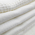 M&Y Home Factory Supply Luxury Linen 100% Polyester Voile Sheer Curtains Transparent Luxury Fabric Living Room Plain Dyed Wholesale