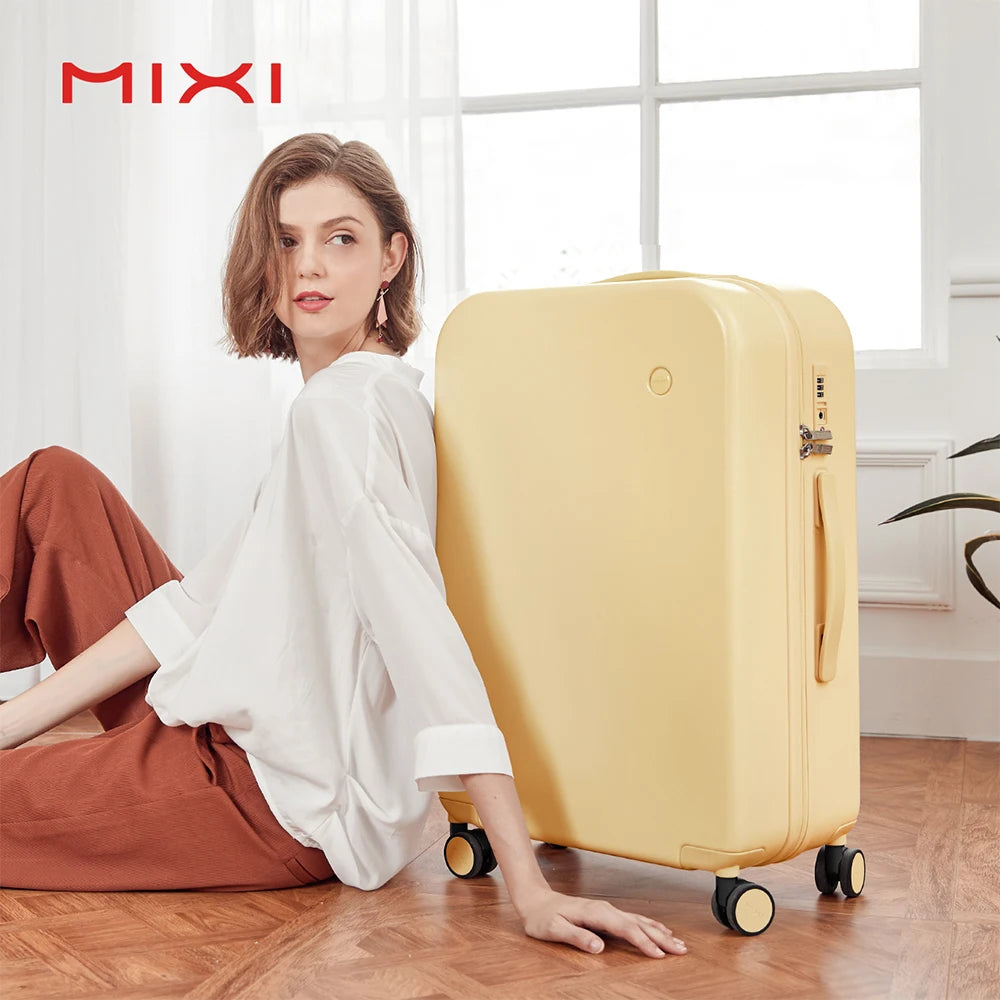 Mixi Custom Travel Trolley Carry on Suitcase Universal Spinner Wheels Rolling TSA Lock PC Luggage Sets