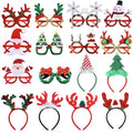 2025 Merry Christmas Glasses Santa Claus Snowman Antlers Christmas Tree Christmas Decoration Photo Prop Children New Year Gift