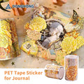 Custom 3D Holographic Foil Crystal Transparent PET Tapes for Journaling Supplies Stickers Roll