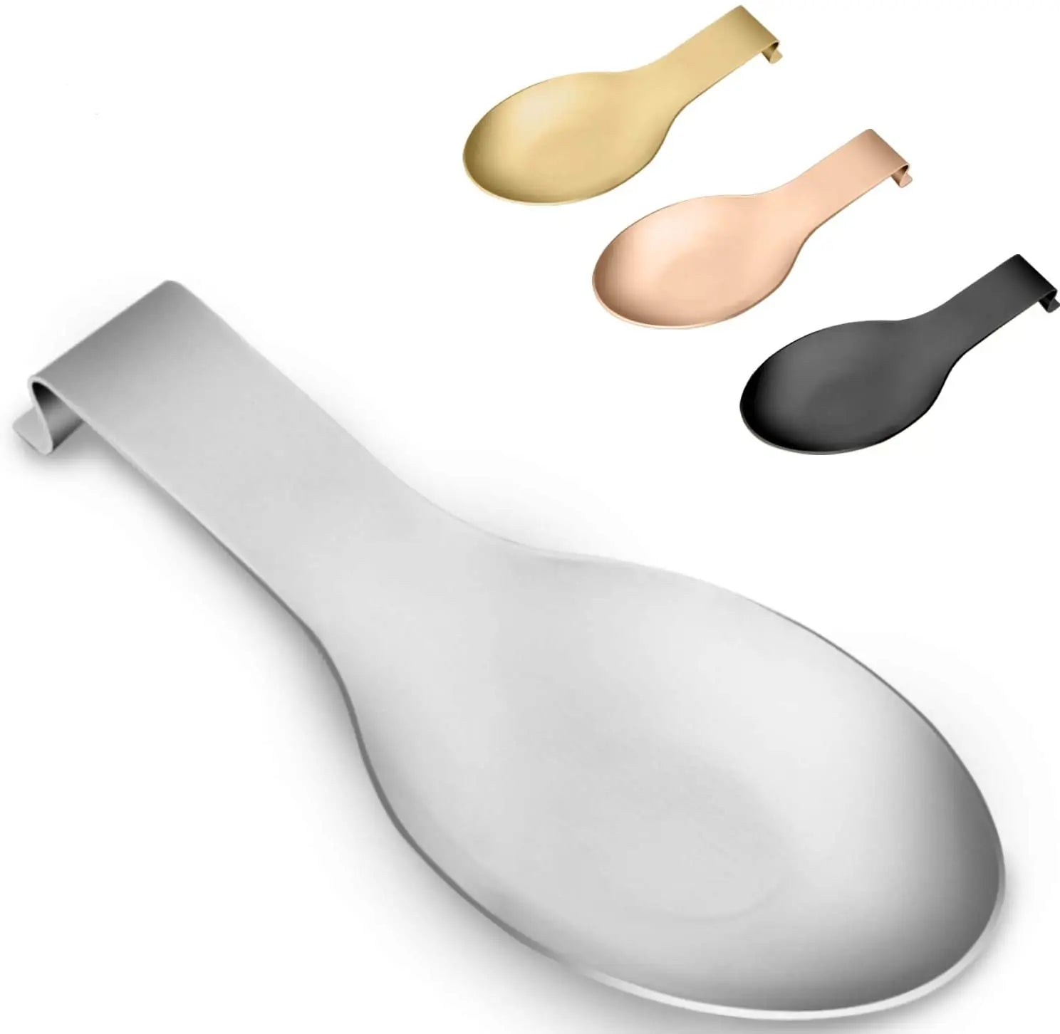 Stainless Steel Metal Utensil Spoon Rest Holder Spatula Ladle Rest with Durable Construction
