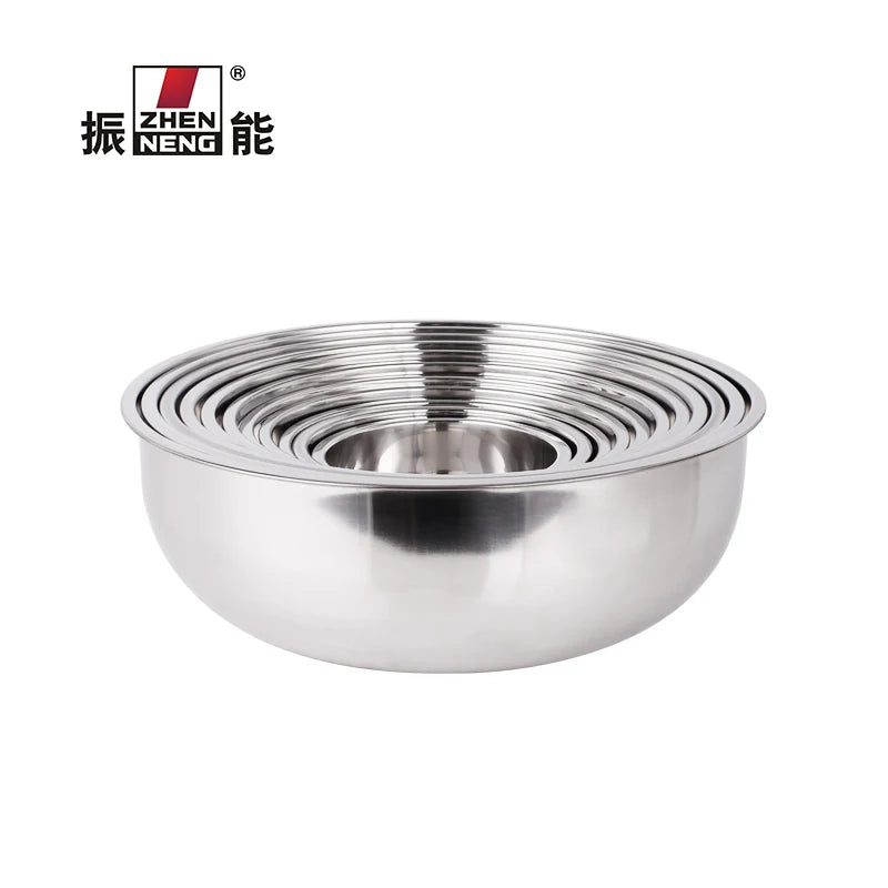 Zhenneng High-quality Stainless Steel Basin for Spice Commonly Used for Cooking Kitchen Good Helper Container Basin Mixing Bowl