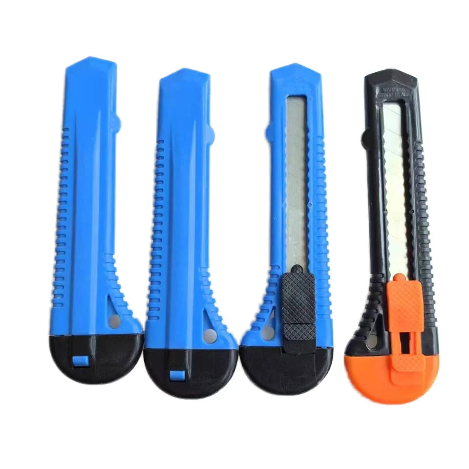 18mm Plastic Handheld Utility Knife Steel Blade Paper and Cutter Knife for Various Applications