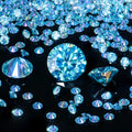 2024 Wholesale 0.8-2.0mm Round Cut Colored Melee Small Size Loose Mossanite Moissanite Stones pink Ocean Blue Synthetic Diamond