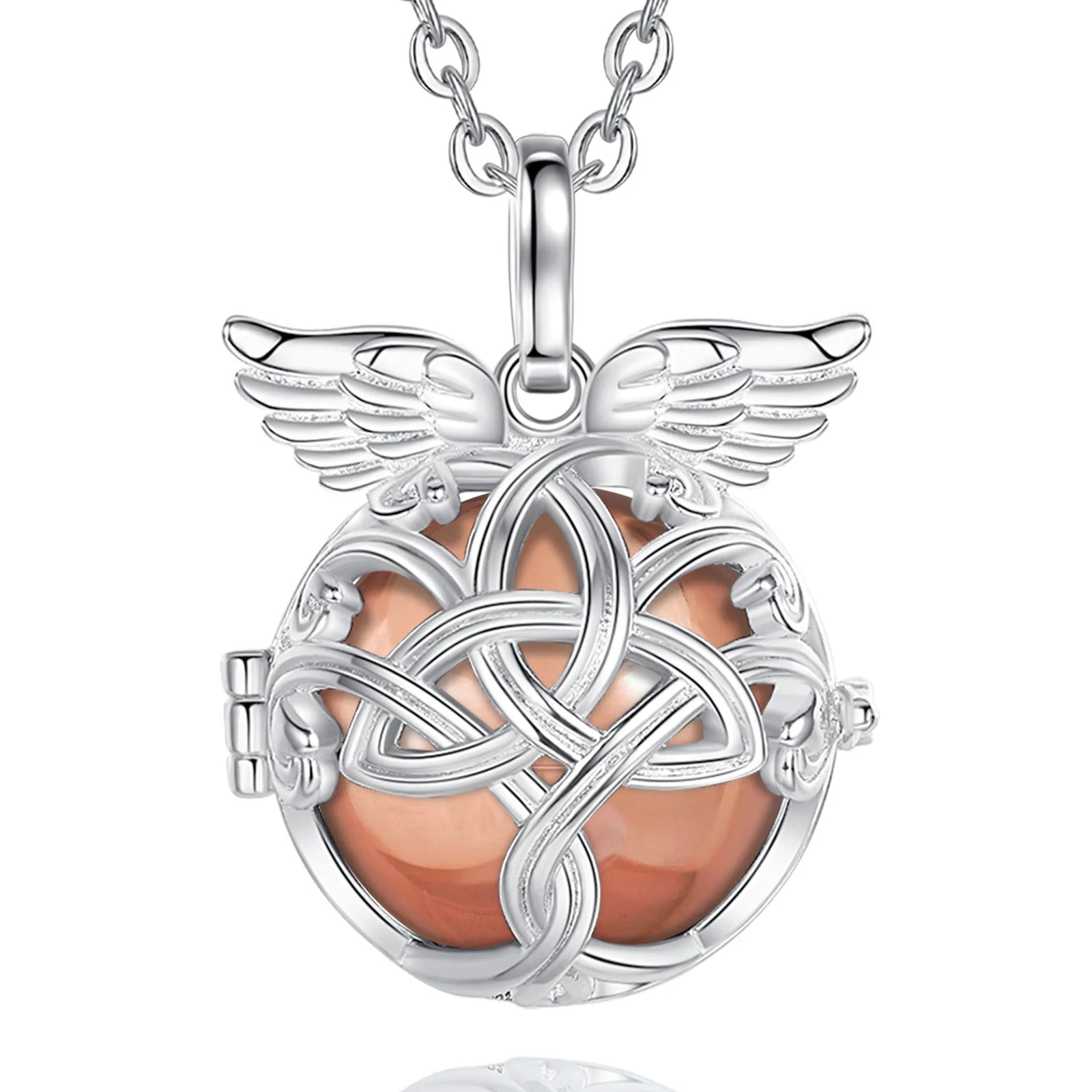 Merryshine Pregnancy Angel Music Mexican Bolas Harmony Balls Sterling Silver 925 Necklace