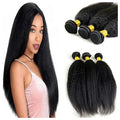 Elaborate Production Kinky Straight Human Hair Weave Bundles Mink Brazilian Human Hair Extension Virgin Hair Vendor