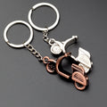 Wholesale Custom RTS Metal 3D Motorcycle Keychain No MOQ Alloy Keyring Carabiner Unique Design for Motorcycles