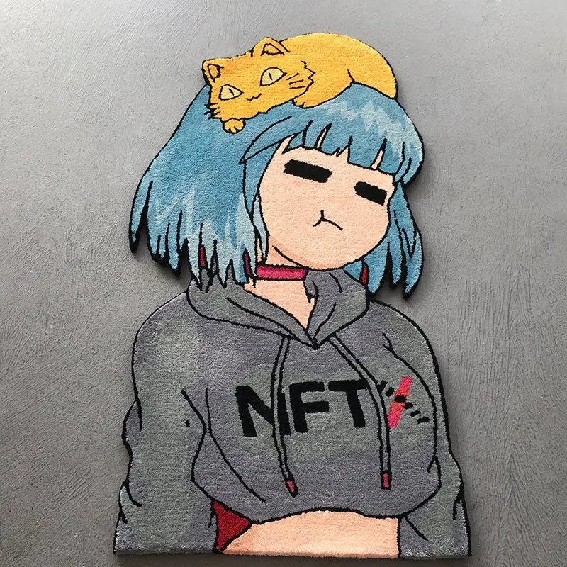 Luxury Designer Anime Rug Custom Tufted Logo Cartoon Design Kids Carpets Abstract Handmade Cool Cartoon Rugs Rugs