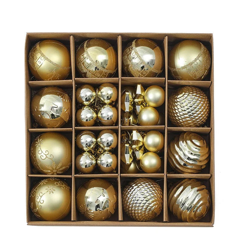 2025 Modern Christmas Balls 6cm PET Material Christmas Tree Decoration Balls Christmas Pendant & Gift Balls Decoration